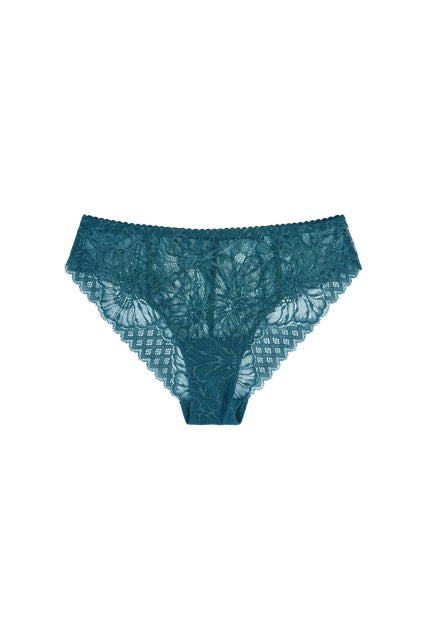 hipster lingerie broekje ondergoed kant dames blauw