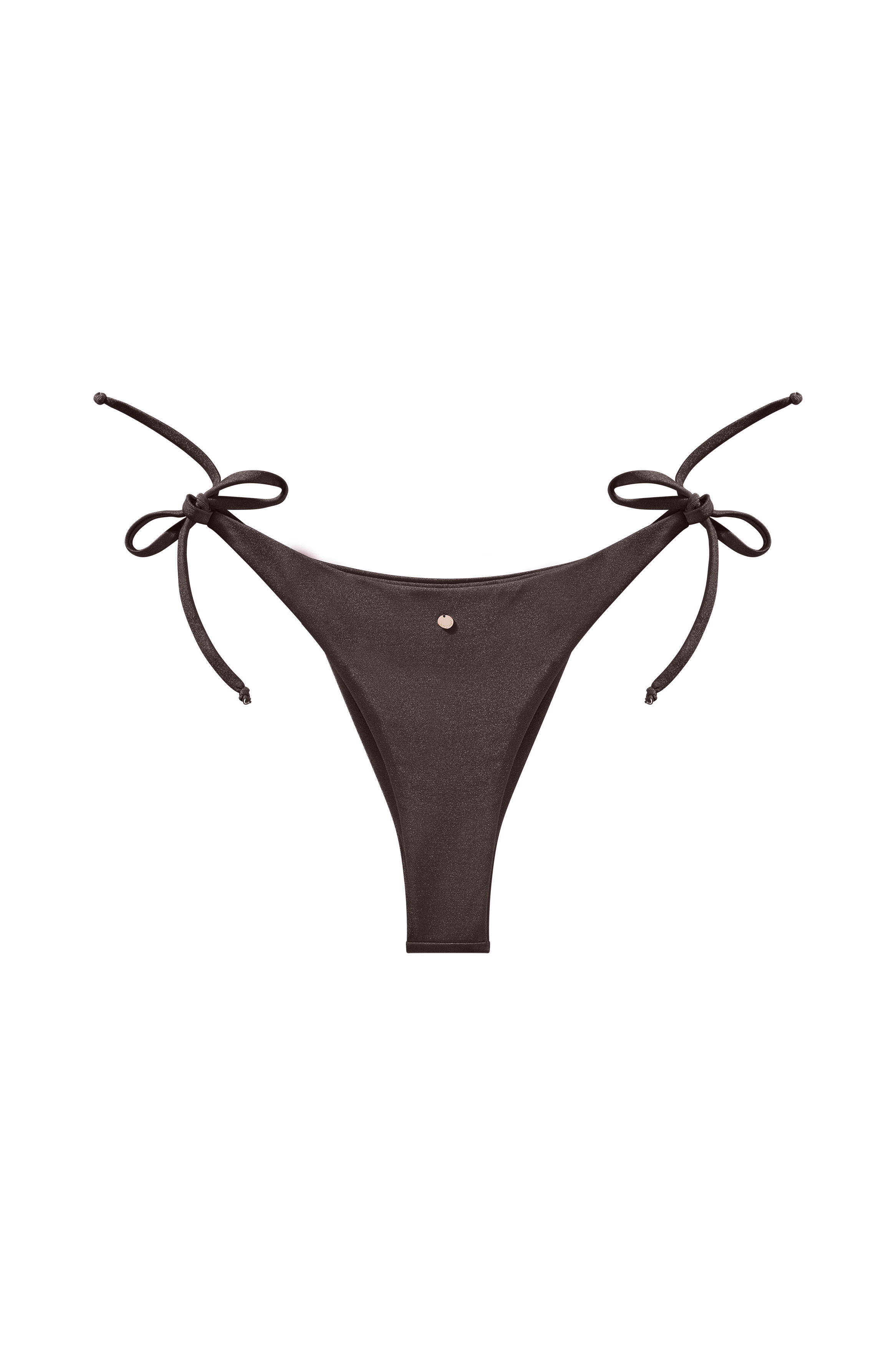 bruin touwtjes bikini bottom