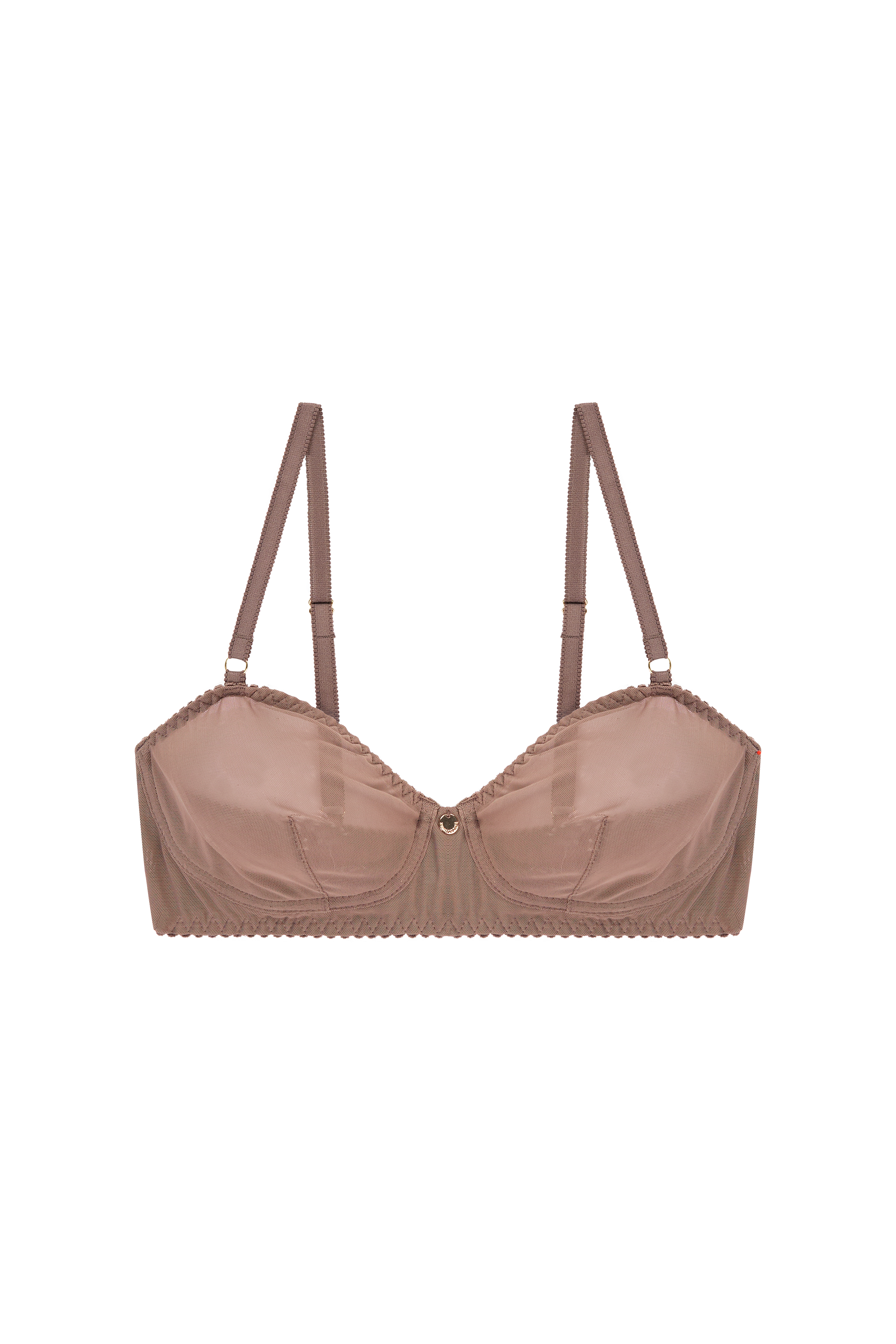 taupe mesh bralette 
