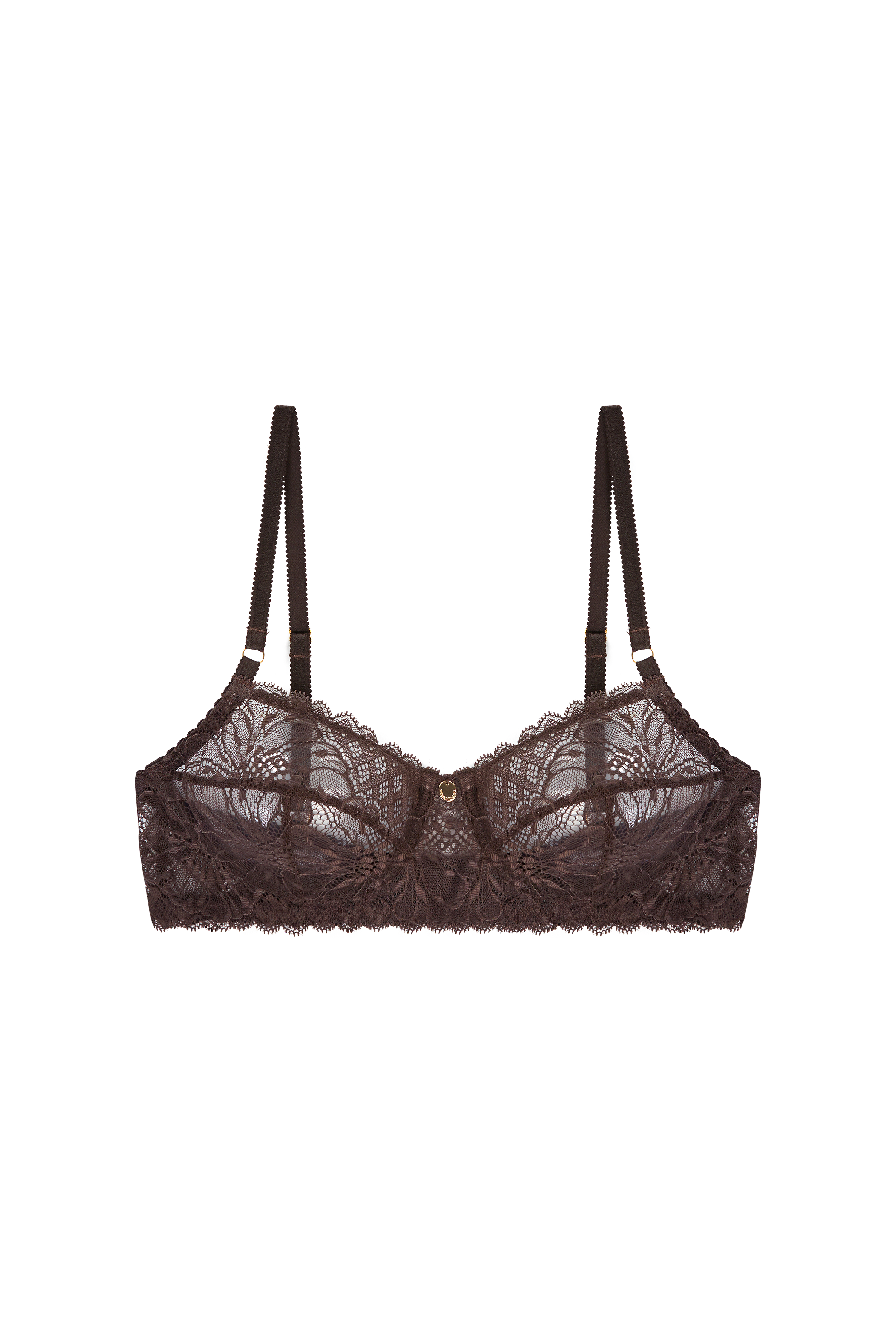 luxe bralette zonder beugel bruin