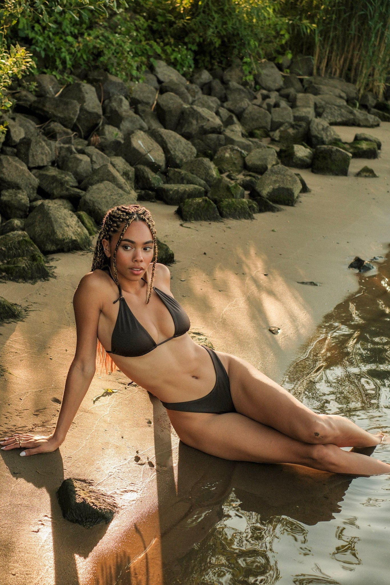 Triangle Bikini Top Iris Brown