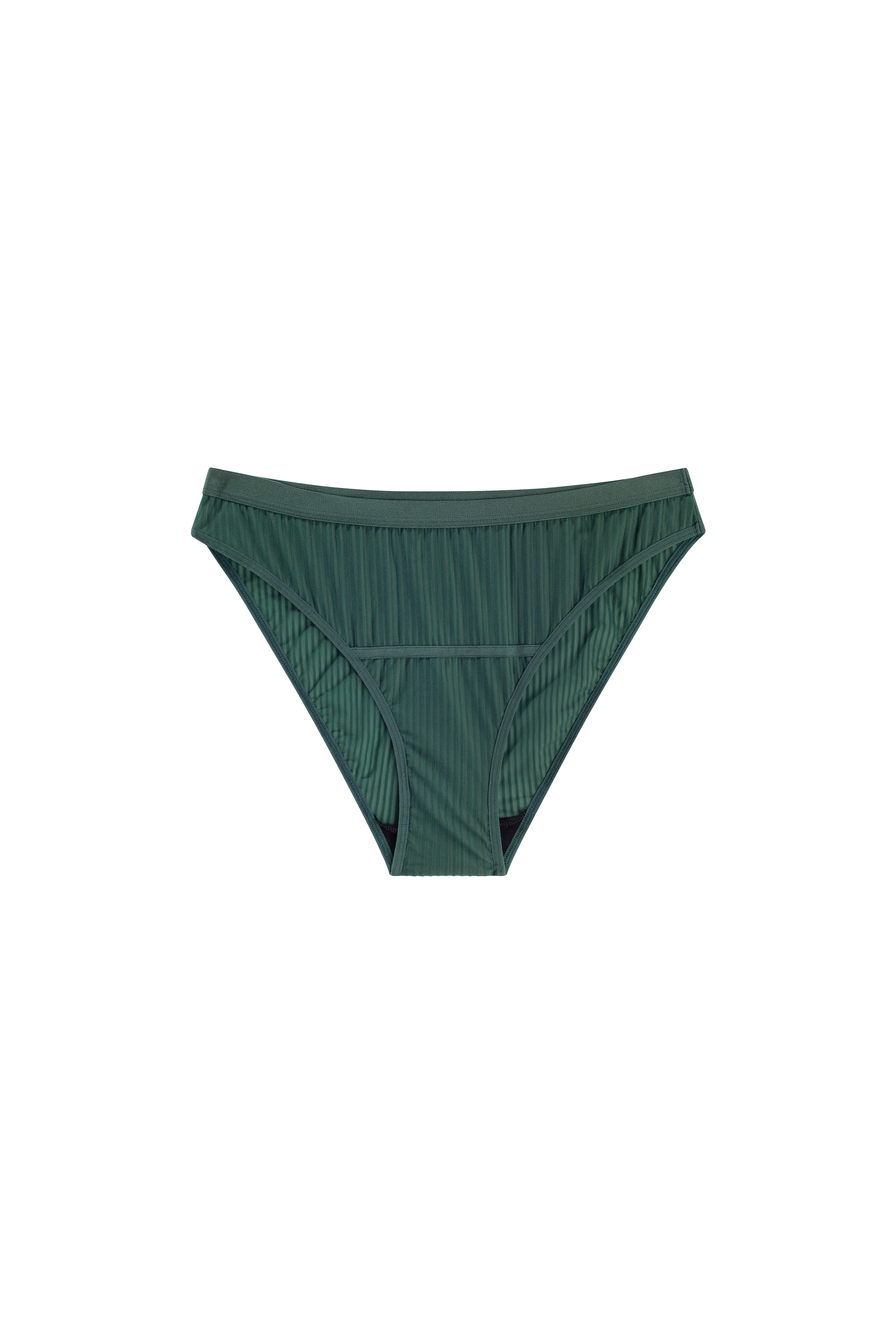 groen lingerie hipster broekje met verticale strepen