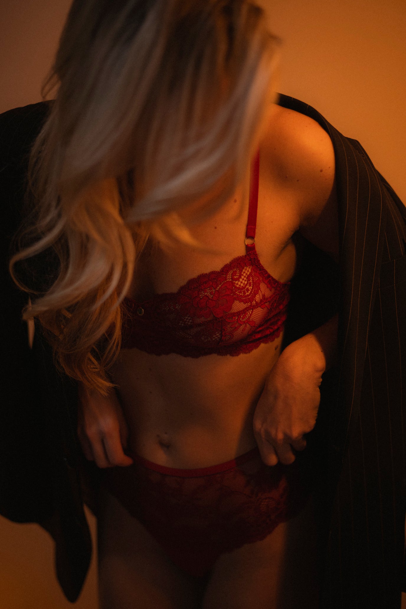 mooie rode lingerie